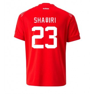Sveits Xherdan Shaqiri #23 Hjemmedrakt VM 2022 Kortermet